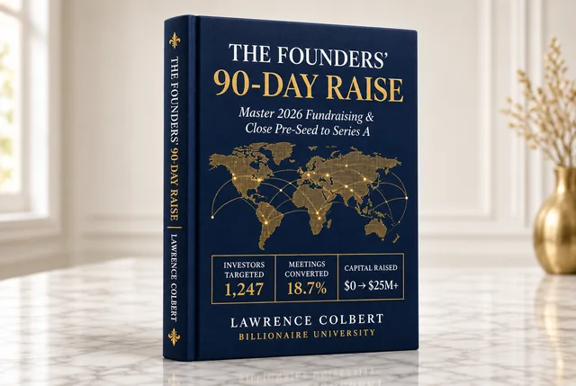 The Founders' 90-Day Raise by Lawrence Colbert — book image